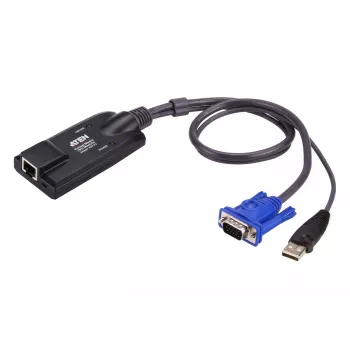 ATEN Cavo adattatore KVM USB - VGA su Cat5e/6 (modulo CPU), con supporto Virtual-Media