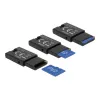 Lettore di schede DeLOCK USB 2.0 nero Micro SD MicroSDHC MicroSDXC 480 Mbit/s