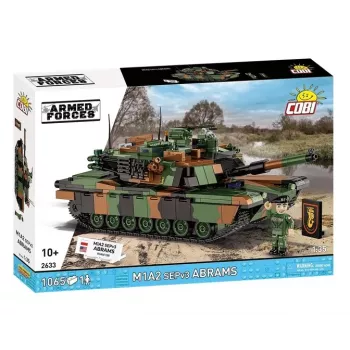 Set da costruzione Cobi M1A2 SEPV3 Abrams modello con 1.065 mattoncini