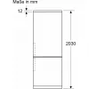 Bosch Serie 4 KGN39VICT frigorifero combinato, a libera installazione, 363 l (260 l + 103 l), 203 cm, classe energetica C, acciaio inox