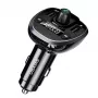 USAMS US-CC115 C21 Trasmettitore FM per auto con caricabatterie USB doppio, Bluetooth 5.0, 3,4 A, nero