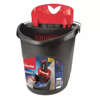 Secchio con strizzatore per mocio Vileda 157870 — nero, 10 L, compatibile con Ultramax & Ultramax XL, 380×300×380 mm