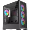 Case per PC Silentware Core 100 A-RGB nero — modello CORE100Schwarz, illuminazione A-RGB, formato Mid-Tower