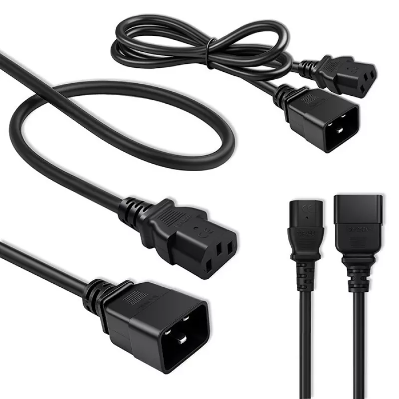 Cavo di alimentazione Qoltec 53991 nero 1,2 m C20 C13 femmina