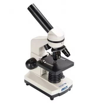 Microscopio composto ottico Deltaoptical DO-3210 – monoculare, 3 obiettivi acromatici, illuminazione LED, 40–400×, testa girevole inclinata a 45°