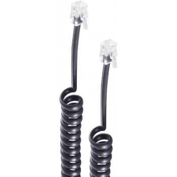 shiverpeaks ®-BASIC-S cavo a spirale per microtelefono 2x 4P4C, bianco, 4,0 m (BS70134)