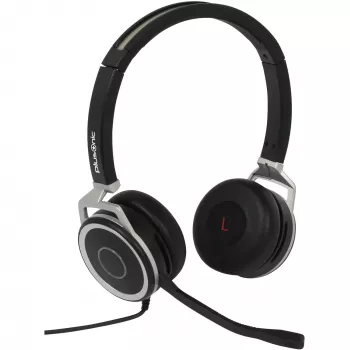 Cuffie dual-business con filo Plusonic 15.2P con connettori USB e 3,5 mm, modello 6208-15.2P