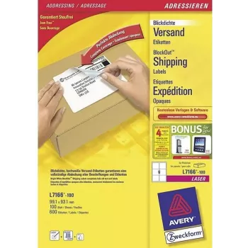 Avery Zweckform Avery - bianco - 99,1 x 93,1 mm 600 etichette (100 fogli x 6)