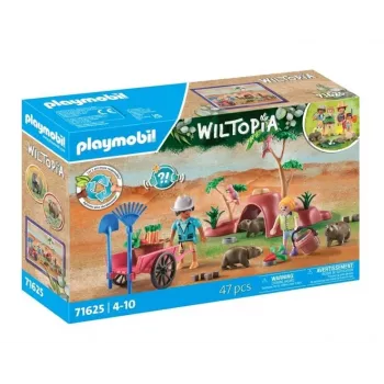 Wiltopia 71625 set personaggi rifugio per wombat