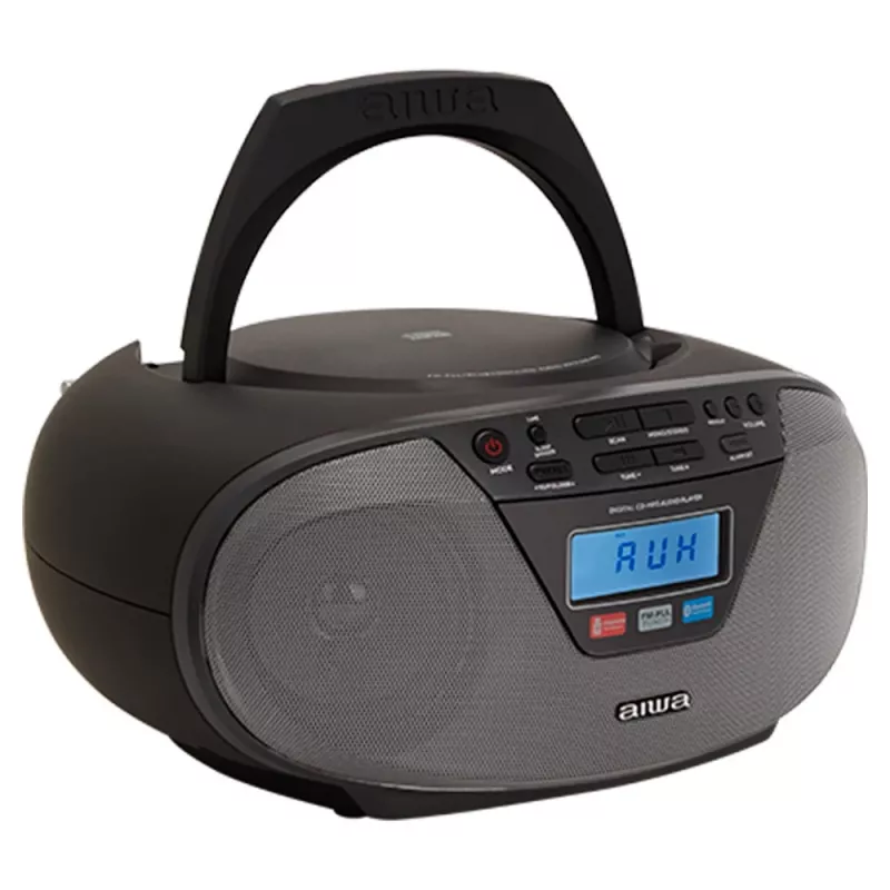 Microsistema audio Aiwa BBTU-400BK, lettore CD/MP3/FM-PLL/BT (nero)