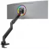 ONKRON G130-B Supporto da scrivania orientabile e inclinabile per monitor da 17-57 pollici, fino a 27 kg, nero