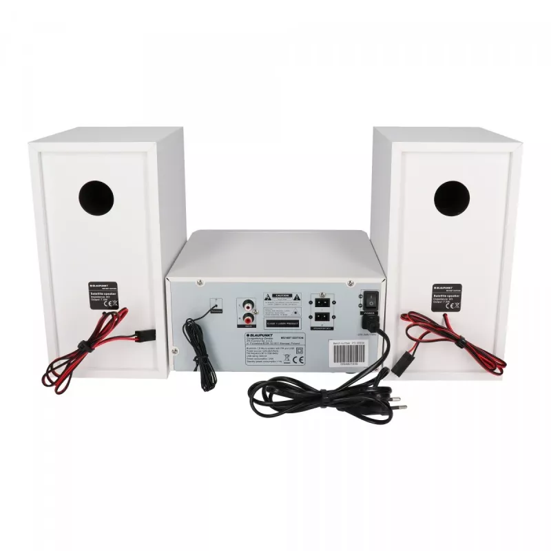 Microsistema audio home BLAUPUNKT MS16BT 15 W, CD/USB/MP3, Bluetooth, FM RDS, bianco