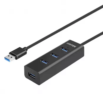 UNITEK Y-3089V01 hub interfacce USB 3.2 Gen 1 (3.1 Gen 1) Type-A 5000 Mbit/s nero