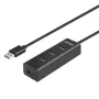 UNITEK Y-3089V01 hub interfacce USB 3.2 Gen 1 (3.1 Gen 1) Type-A 5000 Mbit/s nero