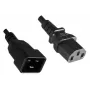 Microconnect PE030605 cavo di alimentazione nero 0,5 m connettore femmina C13 connettore femmina C20