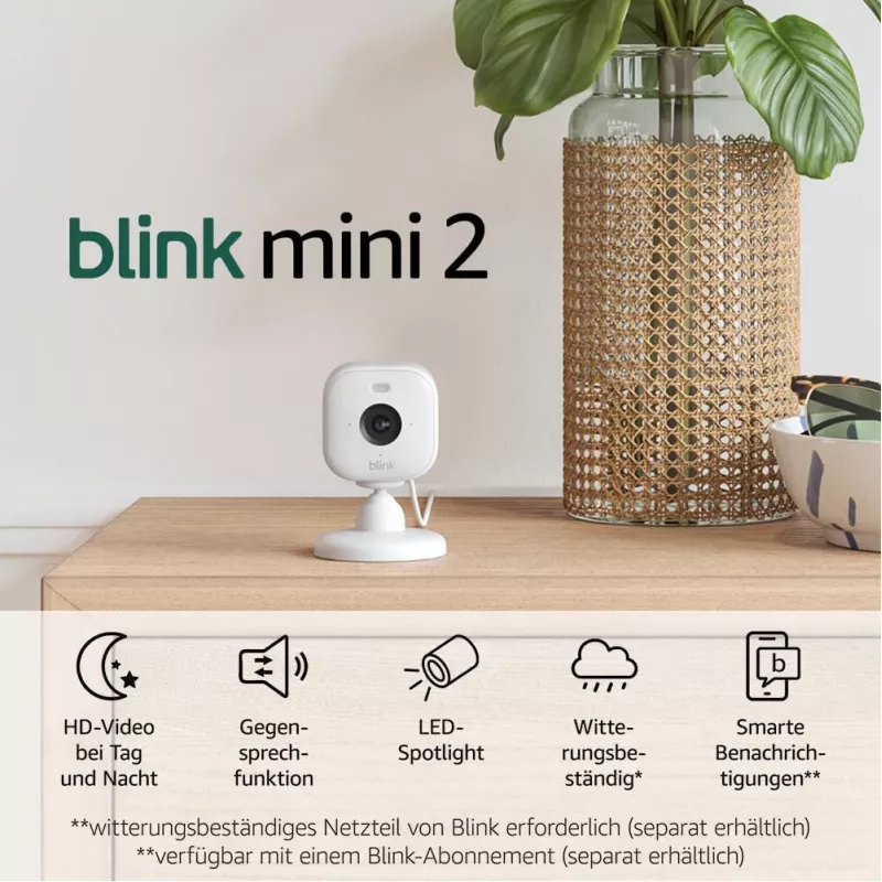 Telecamera di sorveglianza IP Amazon Blink Mini 2 1080p