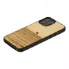 Custodia per cellulare Man and Wood per iPhone 12 / 12 Pro — terra nero