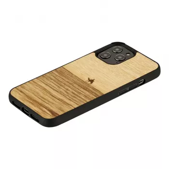Custodia per cellulare Man and Wood per iPhone 12 / 12 Pro — terra nero