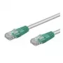 Wentronic Goobay Cavo patch crossover CAT 5e, U/UTP, grigio, verde, grigio-verde, 0,5 m - miscela di rame CCA (68860)