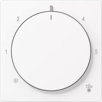 Piastra a parete / placca per interruttore Jung A1749BFWWM — bianco, termoplastica, opaco