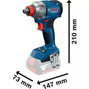 Avvitatore a impulsi a batteria GDX 18V-285 Professional, 18 Volt (blu, 2 batterie agli ioni di litio 4,0 Ah, in L-BOXX)