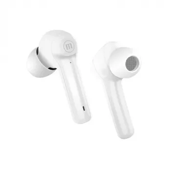 Maxell Dynamic+ cuffie wireless con custodia di ricarica Bluetooth bianco