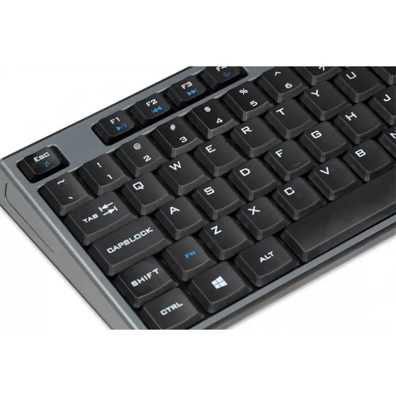 IBOX Desktop Kit Pro set tastiera e mouse wireless, QWERTY full-size 104 tasti, 2,4 GHz, 1200 DPI, nero