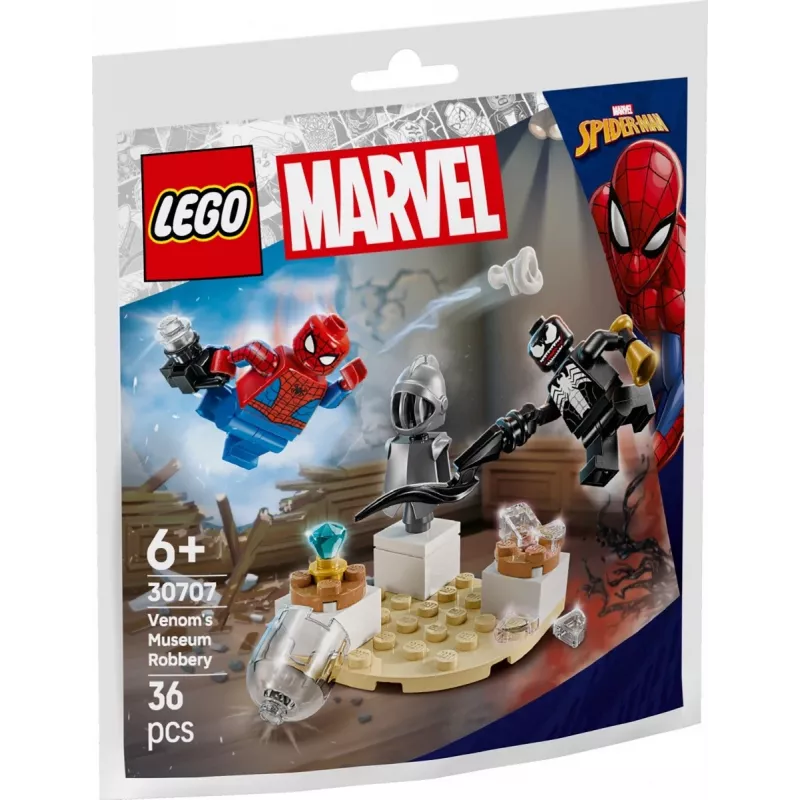 Giocattolo da costruzione LEGO Venoms Museumsraub set polybag 30707 – Marvel Super Heroes, piccolo set da collezione