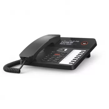 Telefono DECT Gigaset DESK 800A cornetta cablata 200 voci in rubrica nero