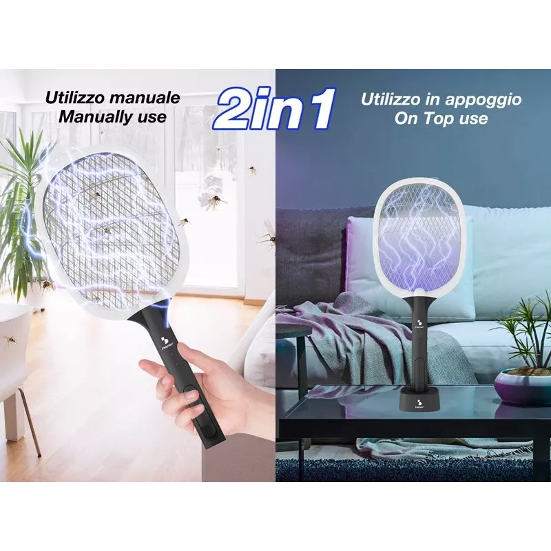 Cattura insetti ricaricabile Beper P206ZAN250 con base di appoggio, 2 W