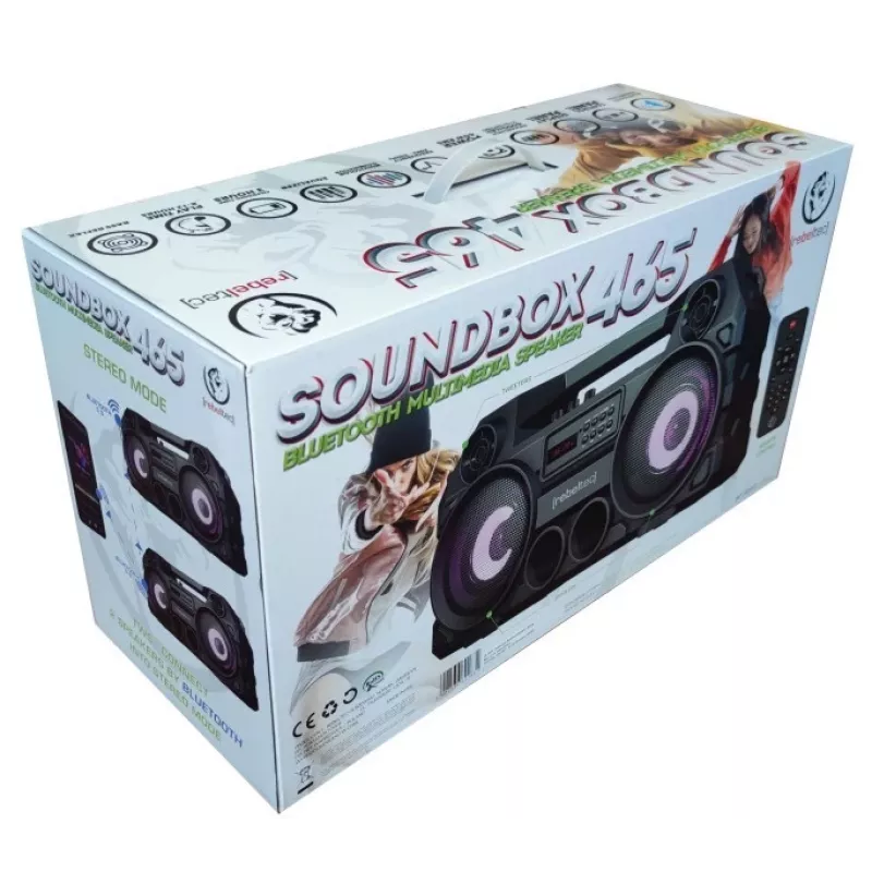 Rebeltec altoparlante Bluetooth SoundBOX 465 nero