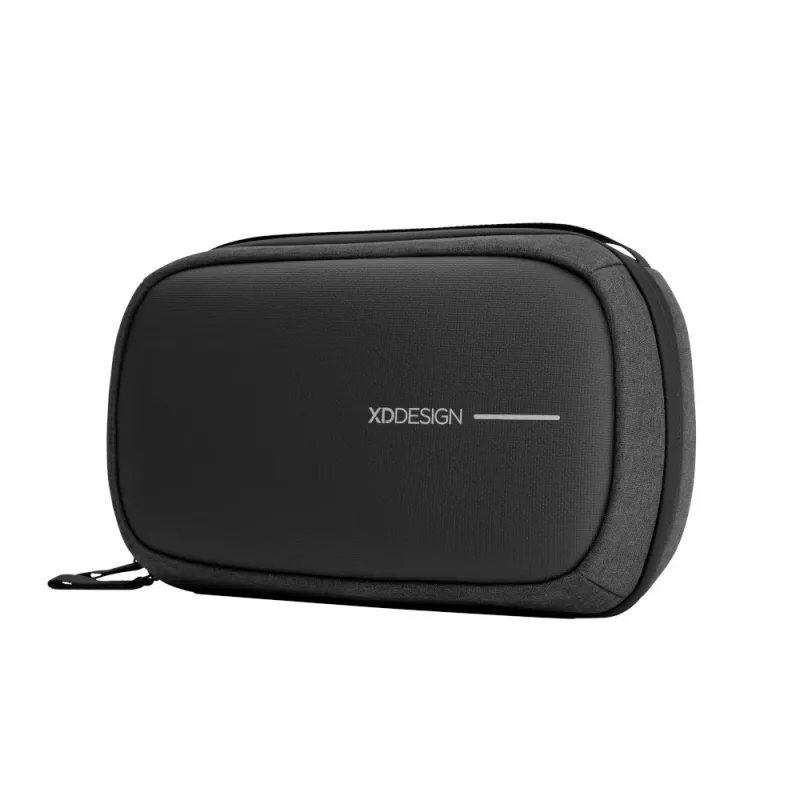 Beauty case XDDESIGN First-Class All-in-One Travel Organiser P706.3401, nero, cerniera, pochette deluxe