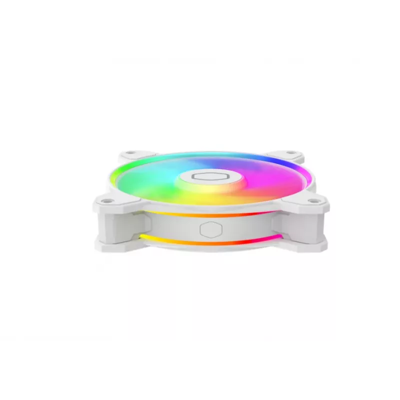 Cooler Master MasterFan MF120 Halo2 White Edition MFL-B2DW-21NP2-R2 ventola per case ARGB da 120 mm, 27 dB, 51,88 CFM, bianca