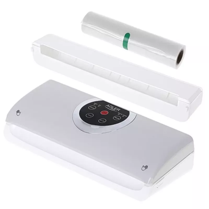 Sottovuoto Adler AD 4503, 130 W, vuoto da -750 a -800 mbar, connettore Type-C, grigio/bianco