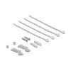 Patch panel DELOCK mini desktop RJ45 4 porte Cat.6A schermato nero, metallo, 90×22×93 mm