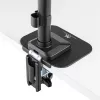 Maclean MC-929 piastra di rinforzo per piano scrivania per supporti da scrivania per monitor, nero