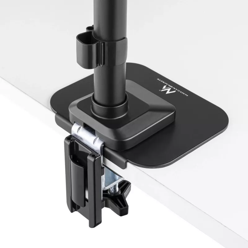 Maclean MC-929 piastra di rinforzo per piano scrivania per supporti da scrivania per monitor, nero