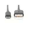 Cavo di collegamento Assmann USB 2.0. Type-A - Micro B M/M. 3,0m. Conforme USB 2.0. UL. nero (AK-300110-030-S)