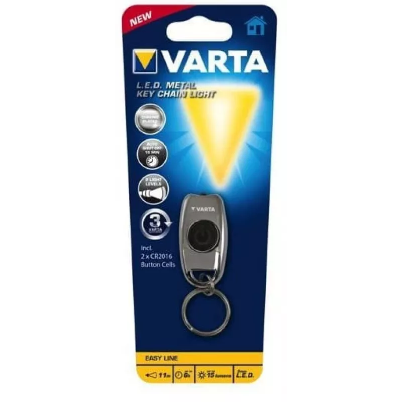 Torcia portachiavi Varta L.E.D. METAL KEY CHAIN LIGHT