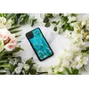 Custodia protettiva iKins per iPhone 11 Pro Max – Almond Blossom nero