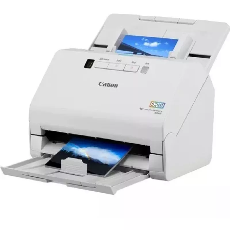 Canon imageFORMULA RS40 Scanner per foto e documenti, 600 x 600 DPI, 40 ppm, 30 ppm, scala di grigi, monocromatico, scanner ad alimentazione singola, bianco