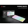 Tastiera gaming Savio Phenix WHITE GAT RED PUD con filo wireless USB Bluetooth RGB LED