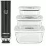 Apparecchio per sottovuoto a mano Rommelsbacher VAC 253/S, a batteria, antracite, con 3 contenitori in vetro