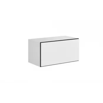 Armadio contenitore Cama Meble ROCO RO3, a pavimento da parete, 75×37×39 cm, bianco/nero/bianco