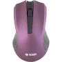 Mouse wireless simmetrico ottico 2,4 GHz, 3 tasti, viola