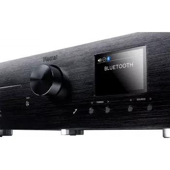 Sintoamplificatore stereo Magnat MC 400 — 2.0 canali, 40 W per canale, lettore CD, Wi-Fi, Bluetooth, DAB/FM, Ethernet (nero)