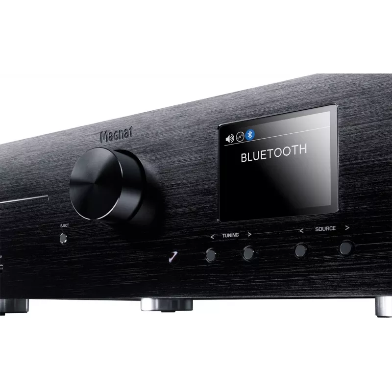 Sintoamplificatore stereo Magnat MC 400 — 2.0 canali, 40 W per canale, lettore CD, Wi-Fi, Bluetooth, DAB/FM, Ethernet (nero)