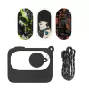 Custodia protettiva Sunnylife per Insta360 GO 3 nero con adesivi – custodia rigida da viaggio per action camera e accessori