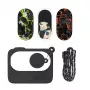 Custodia protettiva Sunnylife per Insta360 GO 3 nero con adesivi – custodia rigida da viaggio per action camera e accessori