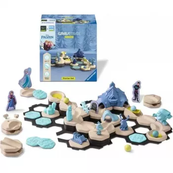 Pista di biglie Ravensburger GraviTrax Junior Starter-Set Frozen — Ravensburger 73385